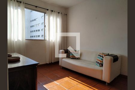 Sala de apartamento para alugar com 1 quarto, 55m² em Centro, Guarujá