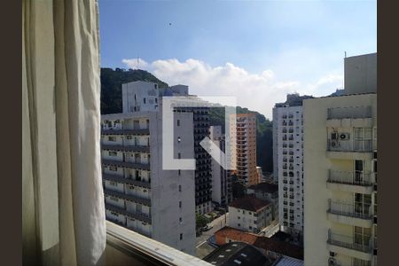 Vista da Sala de apartamento para alugar com 1 quarto, 55m² em Centro, Guarujá