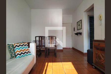 Sala de apartamento para alugar com 1 quarto, 55m² em Centro, Guarujá