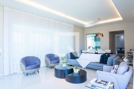 sala de casa de condomínio à venda com 4 quartos, 400m² em Alphaville Nova Lima, Nova Lima