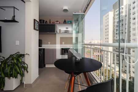 Varanda da Sala de apartamento para alugar com 2 quartos, 65m² em Jardim Vazani, São Paulo