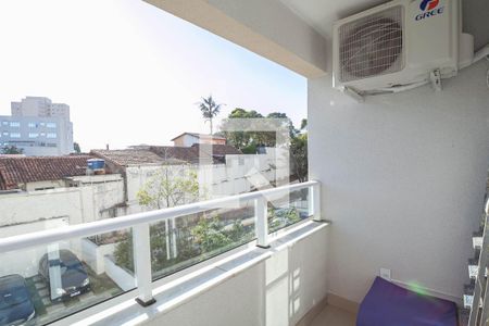 Varanda da sala  de apartamento à venda com 3 quartos, 69m² em Planalto, Belo Horizonte