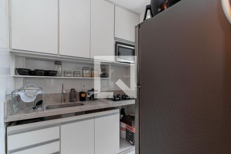 Cozinha de apartamento à venda com 2 quartos, 52m² em União, Belo Horizonte