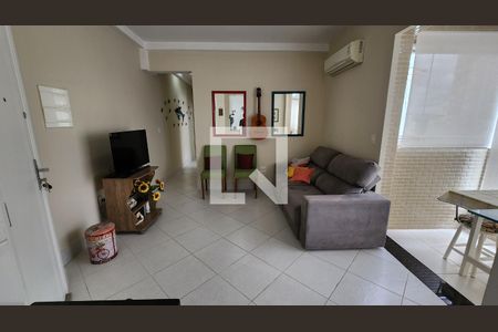 Sala de apartamento para alugar com 2 quartos, 121m² em Gonzaga, Santos