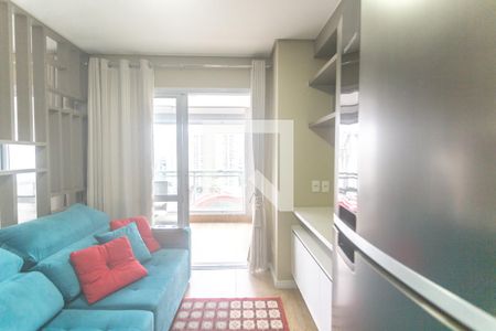 Sala de estar de apartamento para alugar com 1 quarto, 42m² em Centro, São Bernardo do Campo