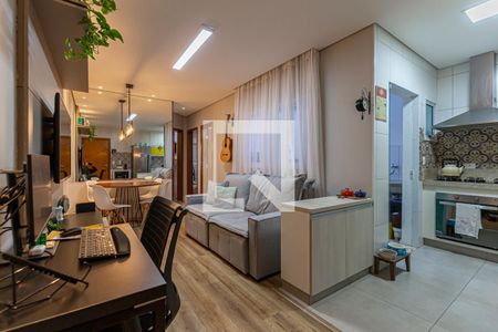 Sala de apartamento para alugar com 2 quartos, 50m² em Jardim Paraiso, Santo André