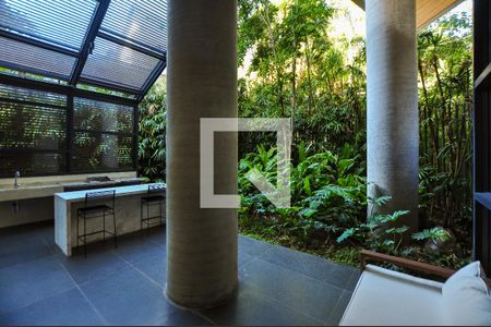 Studio para alugar com 46m², 1 quarto e 1 vaga Studio para alugar com 46m², 1 quarto e 1 vagaÁrea comum - Churrasqueira