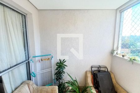 Varanda da Sala de apartamento à venda com 3 quartos, 78m² em Indaiá, Belo Horizonte