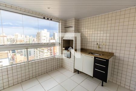 Varanda gourmet de apartamento para alugar com 3 quartos, 117m² em Guilhermina, Praia Grande