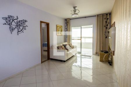 Sala de apartamento para alugar com 3 quartos, 117m² em Guilhermina, Praia Grande