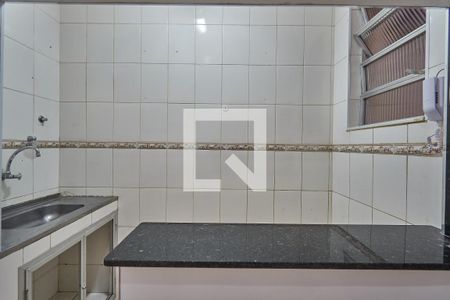 Cozinha de apartamento para alugar com 1 quarto, 30m² em Grajaú, Rio de Janeiro