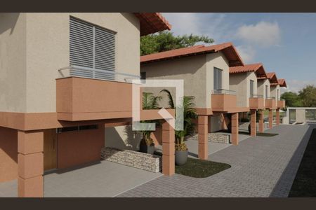 Casa de condomínio à venda com 120m², 4 quartos e 2 vagasFachada