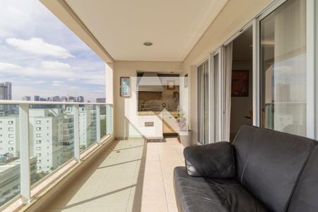 Varanda da Sala de apartamento à venda com 3 quartos, 129m² em Paraíso do Morumbi, São Paulo