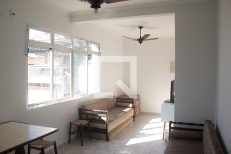 Sala de apartamento para alugar com 1 quarto, 48m² em Boqueirão, Praia Grande