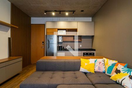 Sala e Cozinha de kitnet/studio para alugar com 1 quarto, 44m² em Vila Mariana, São Paulo