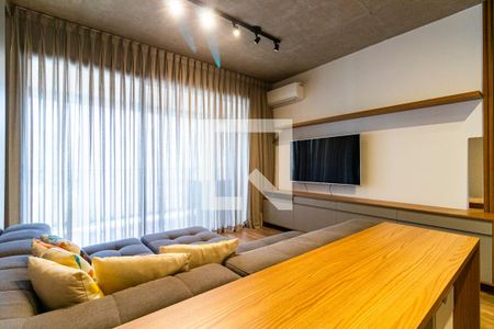 Sala e Cozinha de kitnet/studio para alugar com 1 quarto, 44m² em Vila Mariana, São Paulo