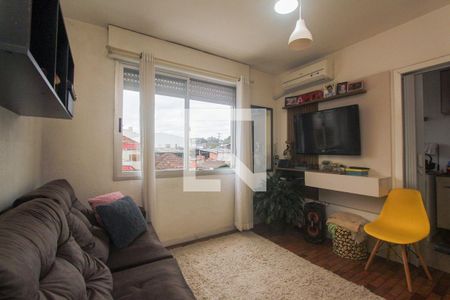 Sala de apartamento à venda com 1 quarto, 43m² em Petrópolis, Porto Alegre