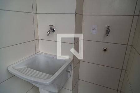 Varanda e Área de Serviço - Tanque de kitnet/studio para alugar com 1 quarto, 30m² em Vila Campestre, São Paulo