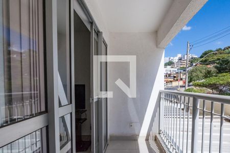 Varanda da Sala de apartamento à venda com 3 quartos, 70m² em Caiçaras, Belo Horizonte
