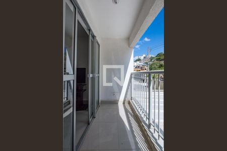 Varanda da Sala de apartamento à venda com 3 quartos, 70m² em Caiçaras, Belo Horizonte