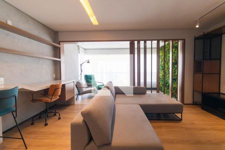 Sala de apartamento para alugar com 1 quarto, 73m² em Cerqueira César, São Paulo