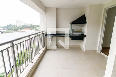 Varanda da Sala de apartamento para alugar com 3 quartos, 84m² em Vila Andrade, São Paulo