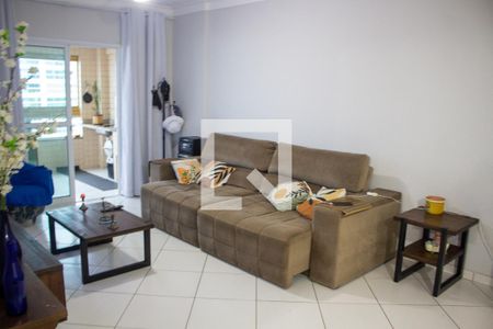 Sala de apartamento para alugar com 3 quartos, 122m² em Vila Caiçara, Praia Grande