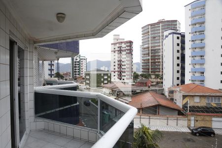 Sala,/varanda  de apartamento para alugar com 2 quartos, 83m² em Ocian, Praia Grande