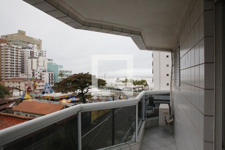 Sala/varanda  de apartamento para alugar com 2 quartos, 83m² em Ocian, Praia Grande