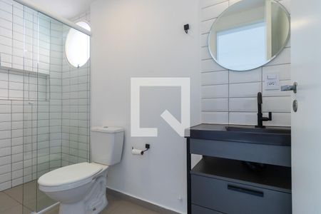 Banheiro de kitnet/studio para alugar com 1 quarto, 46m² em Botafogo, Campinas