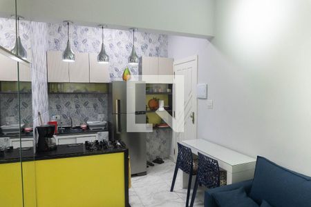 Sala/Cozinha de apartamento para alugar com 1 quarto, 30m² em Bela Vista, São Paulo