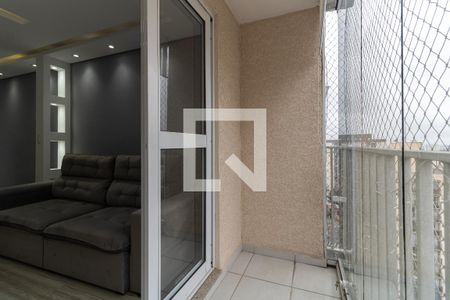 Varanda da Sala de apartamento à venda com 2 quartos, 47m² em Taboão, São Paulo