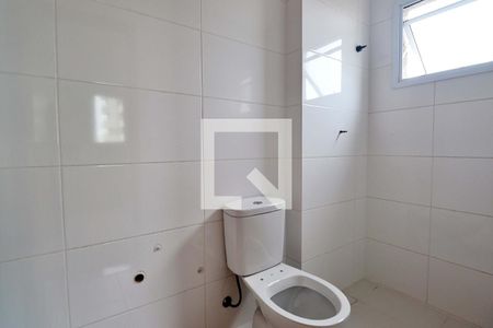Banheiro do Quarto 1 - Suíte de apartamento à venda com 2 quartos, 63m² em Campestre, Santo André