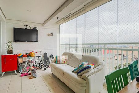 Sala - Varanda de apartamento à venda com 3 quartos, 134m² em Jardim Olympia, São Paulo