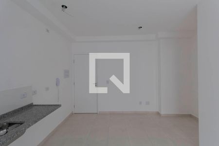 Sala e Cozinha Integrada  de apartamento à venda com 1 quarto, 30m² em Vila Guilhermina, São Paulo