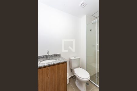 Banheiro de kitnet/studio para alugar com 1 quarto, 27m² em Vila Mariana, São Paulo