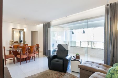 Sala de apartamento à venda com 3 quartos, 113m² em Vila da Serra, Nova Lima