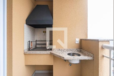 Varanda Gourmet  de apartamento à venda com 2 quartos, 64m² em Campestre, Santo André