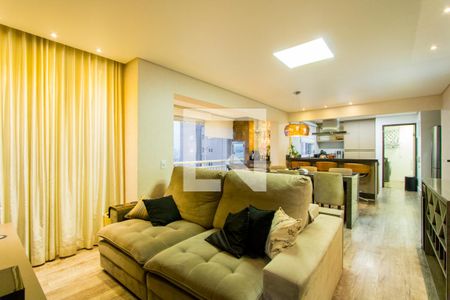 Sala de apartamento à venda com 3 quartos, 107m² em Vila Homero Thon, Santo André