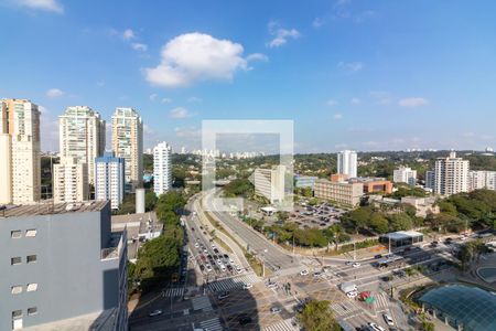 Varanda, vista  de kitnet/studio para alugar com 1 quarto, 22m² em Jardim das Acácias, São Paulo