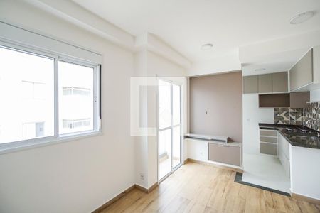 Quarto e cozinha de kitnet/studio para alugar com 1 quarto, 25m² em Chácara Seis de Outubro, São Paulo