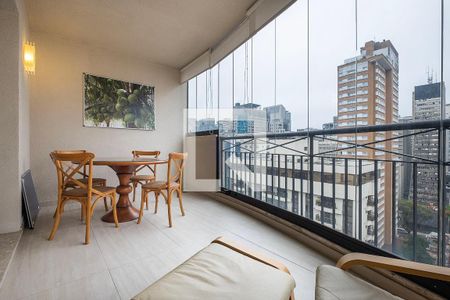 Sala - Varanda de apartamento para alugar com 2 quartos, 107m² em Jardim Paulista, São Paulo
