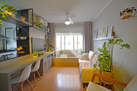 Sala de apartamento à venda com 1 quarto, 42m² em Rio Branco, Porto Alegre