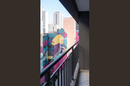 Varanda de kitnet/studio à venda com 1 quarto, 22m² em República, São Paulo