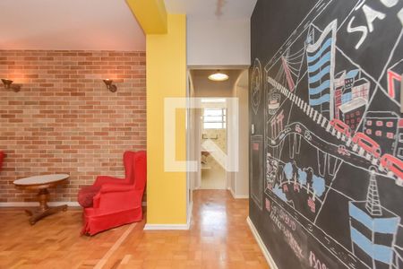 Hall de entrada de apartamento para alugar com 3 quartos, 165m² em Higienópolis, São Paulo