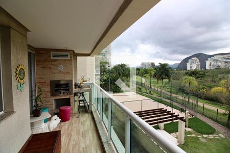 Varanda da Sala de apartamento para alugar com 2 quartos, 67m² em Barra da Tijuca, Rio de Janeiro