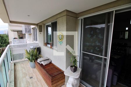 Varanda da Sala de apartamento para alugar com 2 quartos, 67m² em Barra da Tijuca, Rio de Janeiro