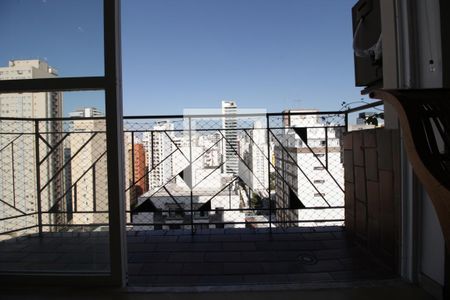 Varanda da Sala de apartamento à venda com 1 quarto, 75m² em Vila Nova Conceição, São Paulo