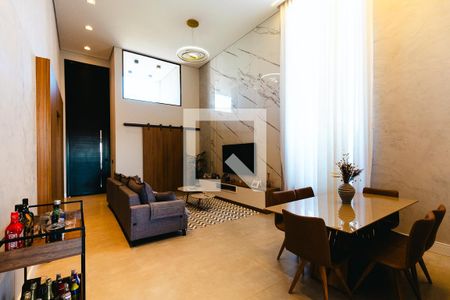 Sala de casa de condomínio à venda com 3 quartos, 226m² em Jardim Samambaia, Jundiaí