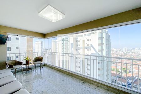 Varanda da Sala de apartamento para alugar com 3 quartos, 135m² em Vila Bertioga, São Paulo